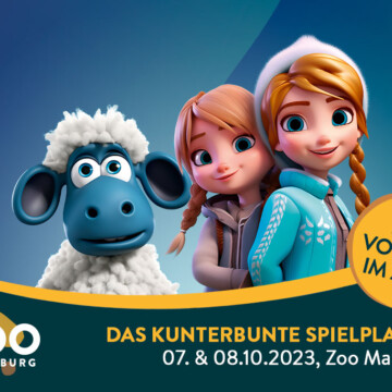 Schaf Shaun & die Eisschwestern beim Kunterbunten Spielplatzfest