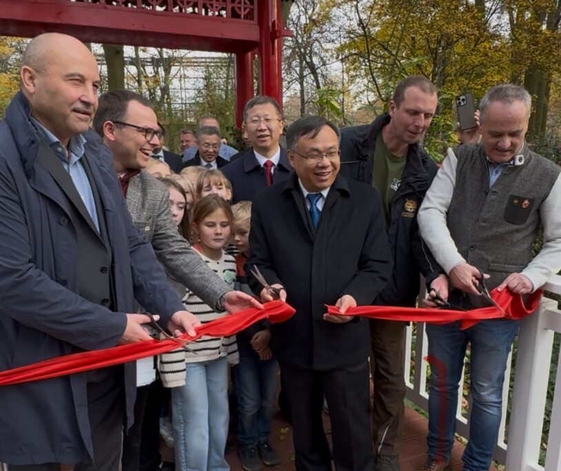 Feierliche Eröffnung der Anlage für Rote Pandas_Zoo Magdeburg