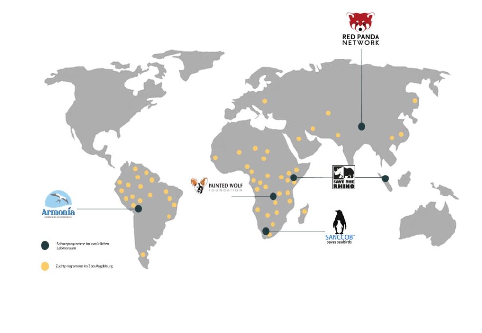 Artenschutzprojekte im Zoo Magdeburg
