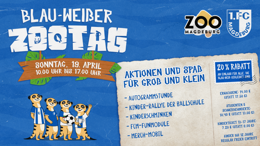 Blau-Weißer Zootag am 19. April 2026