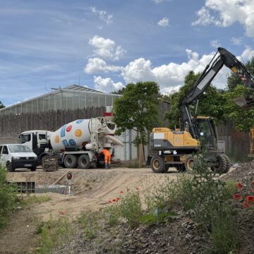Baustelle zweite Schimpansen-Aussenanlage_Zoo Magdeburg Anna Gerbel